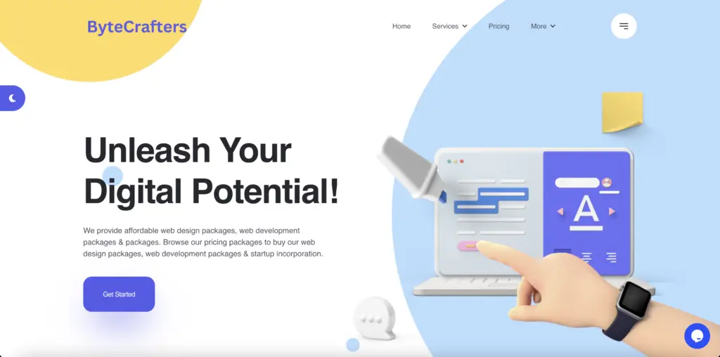 Case Study: Simple Landing Page Development for ByteCrafters