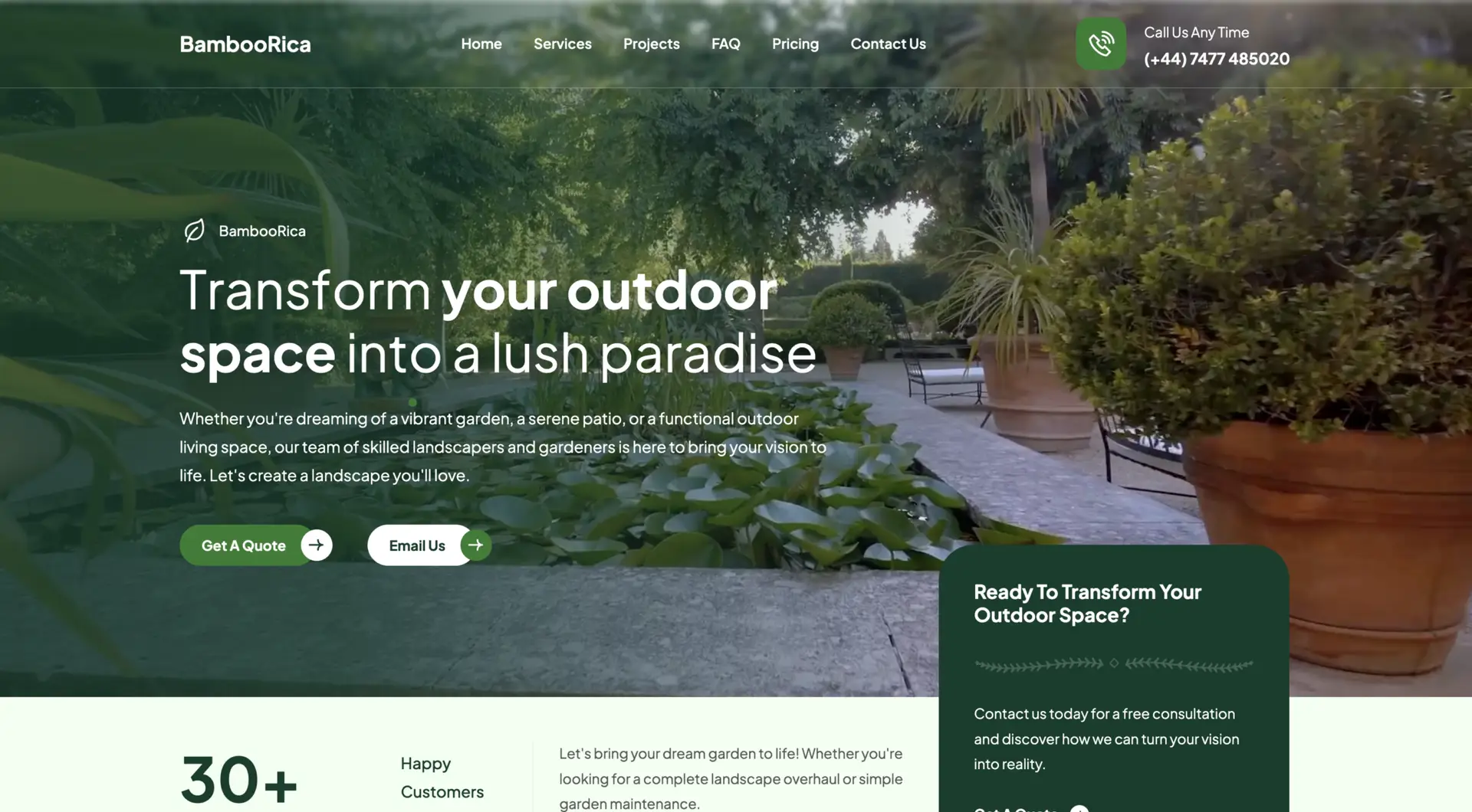 Case Study: Landscaping & Greenery